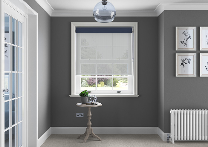 Rimini (Blackout), Navy & Optima Tide - Double Roller Blind - Image 6